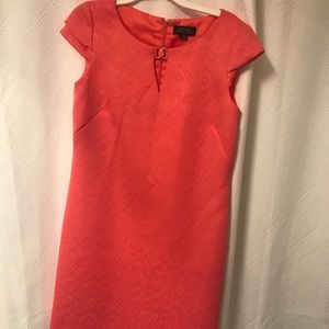 Tahari coral shift dress size 2 NWOT
